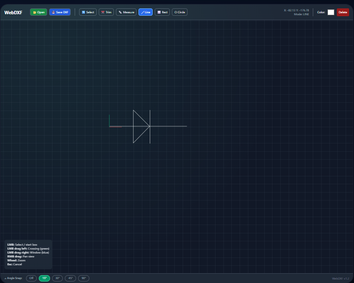 dxf-editor utility screenshot
