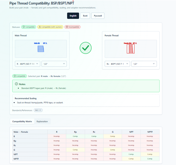 interactive-thread utility screenshot