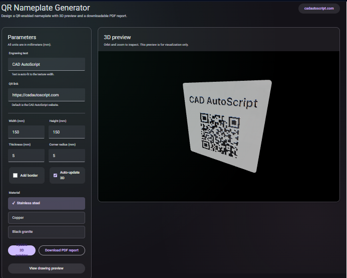 qr-nameplate utility screenshot