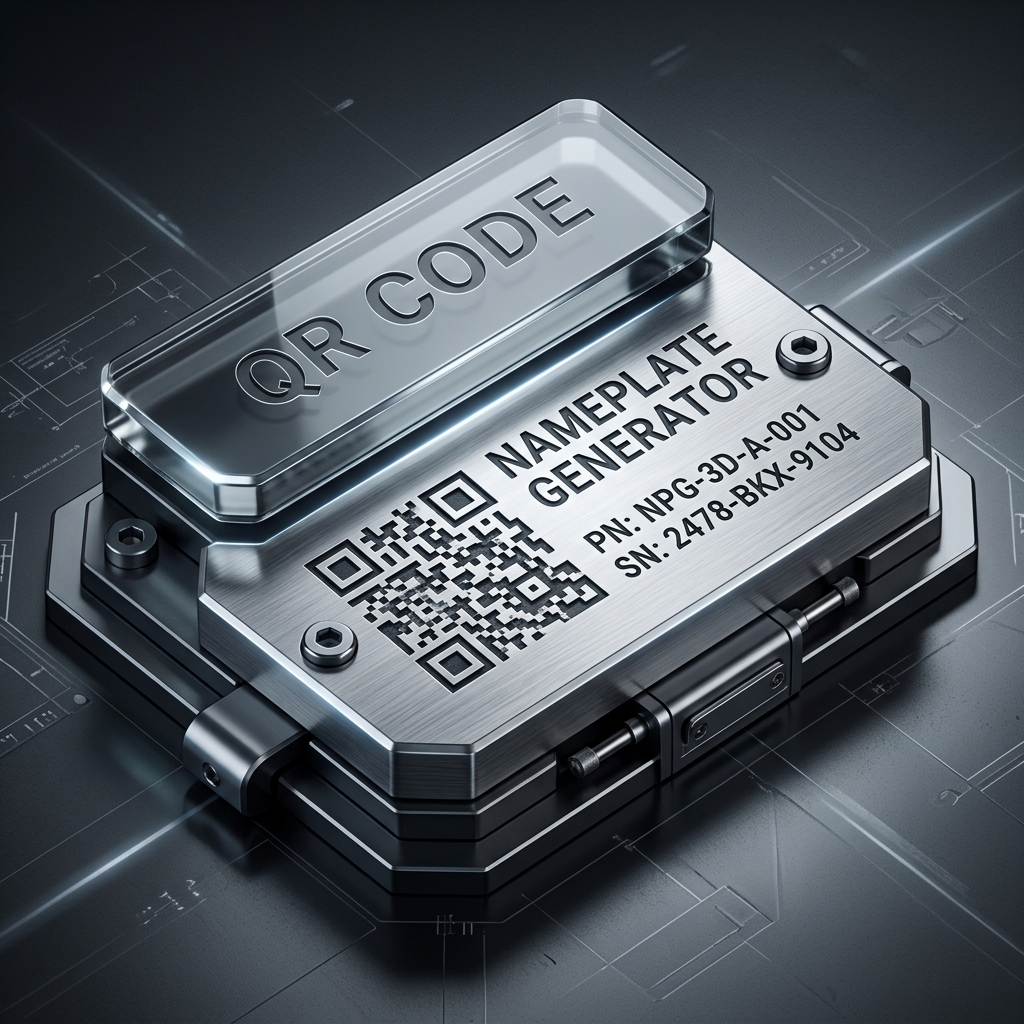 3D QR Nameplate