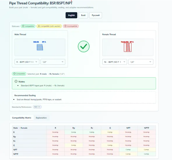 interactive-thread utility screenshot